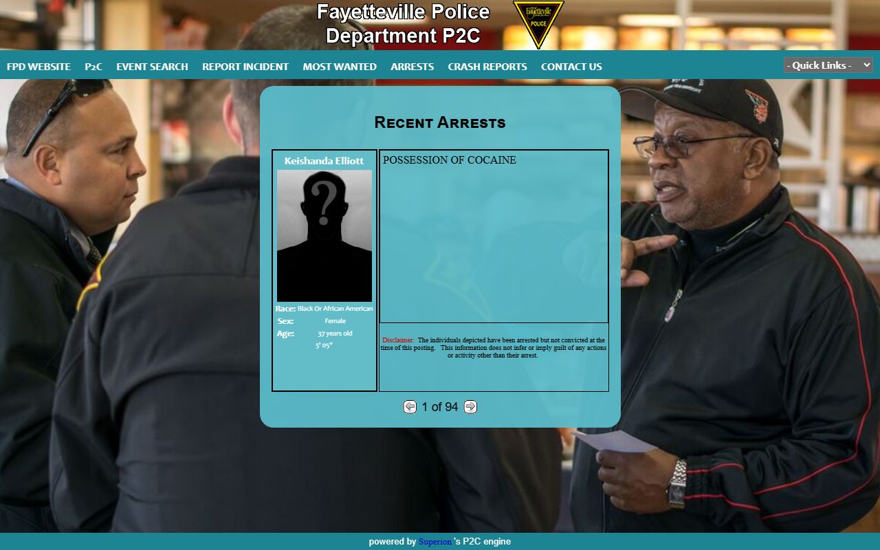 Fayetteville 24 hour booking