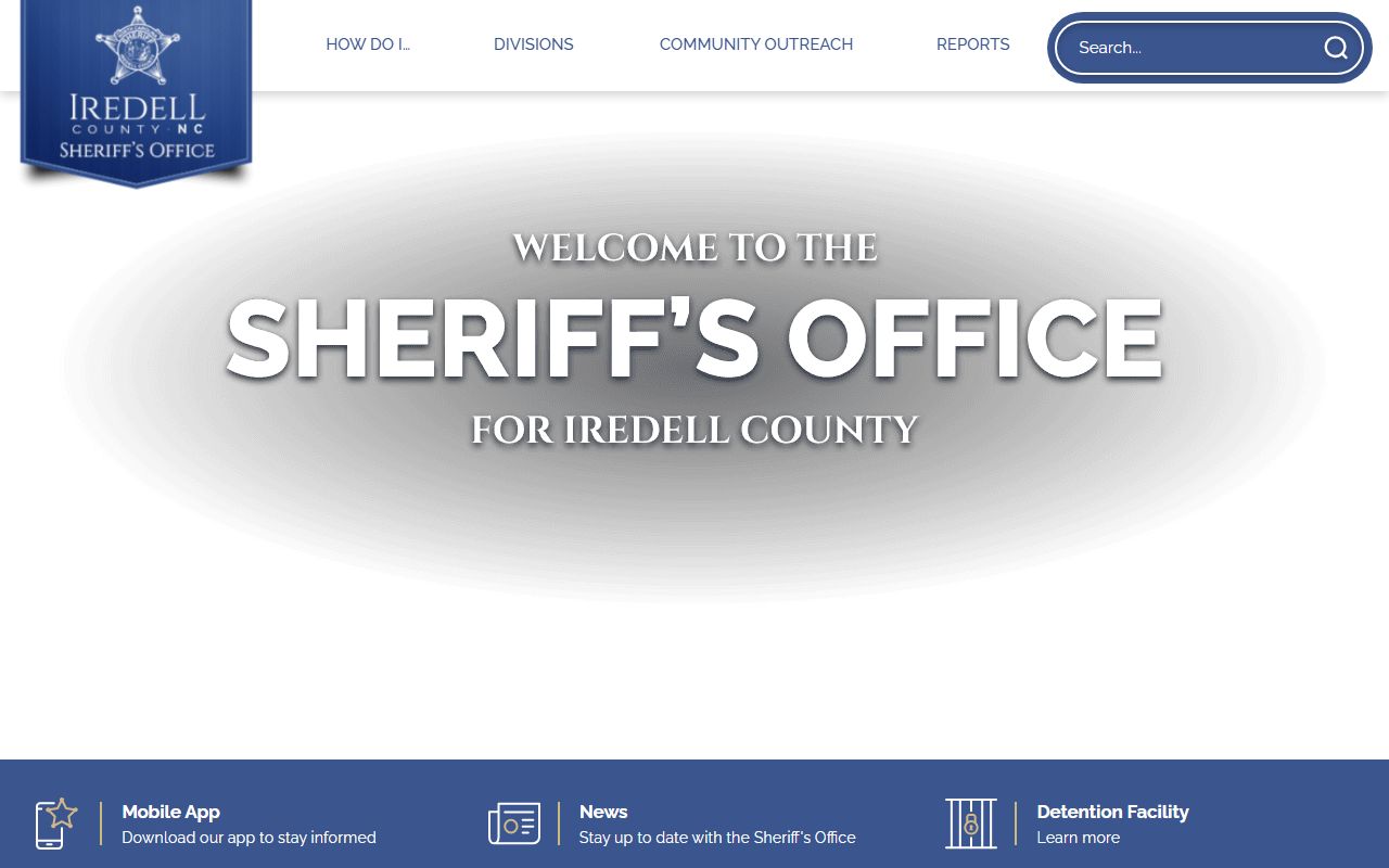 Iredell County 24 hour booking Sheriff's Office website