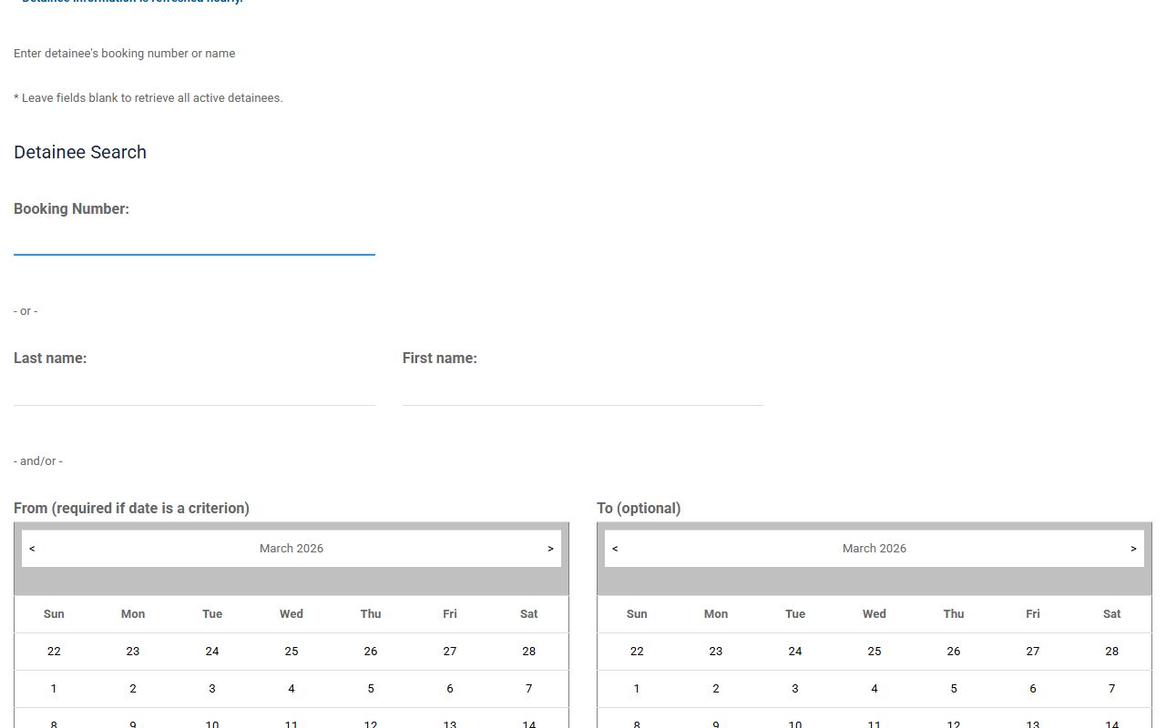 Pitt County 24 hour booking