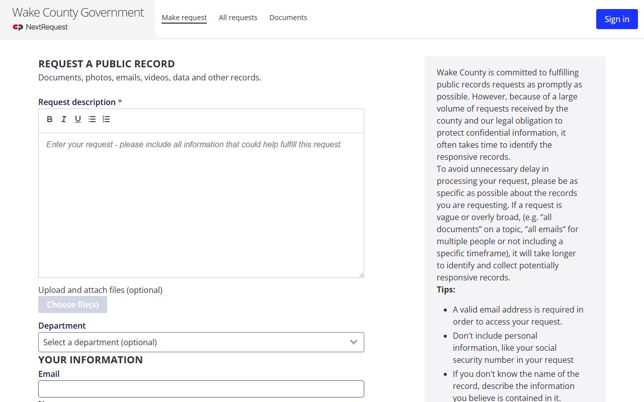 Wake County 24 hour booking